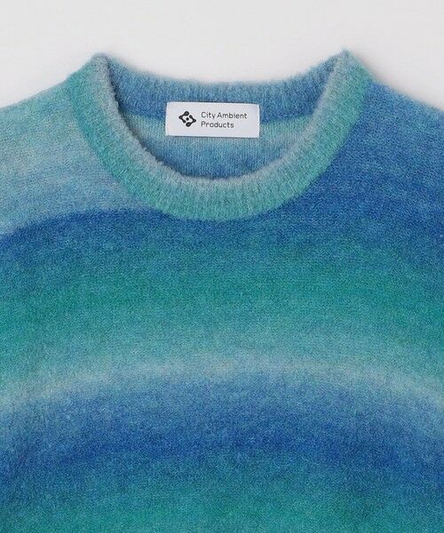 SHIPS / シップス ニット・セーター | City Ambient Products: 〈手洗い可能〉グラデーション オンブレ ボーダー クルーネック ニット | 詳細10