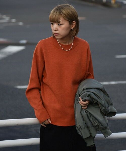 SHIPS / シップス ニット・セーター | City Ambient Products: 〈手洗い可能〉14ゲージ ダブルジャカード モックネック ニット | 詳細5