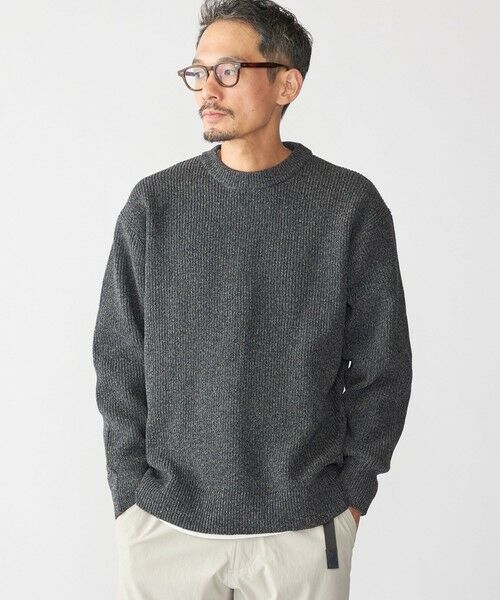 SHIPS / シップス ニット・セーター | 【WEB限定】SHIPS: ビッグシルエット クルーネック レイヤード ニット（ニット+ロンT） | 詳細7