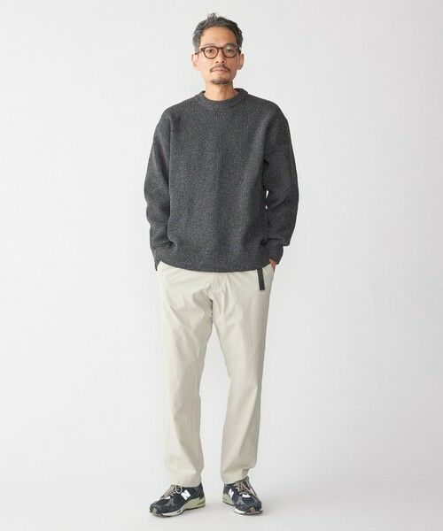 SHIPS / シップス ニット・セーター | 【WEB限定】SHIPS: ビッグシルエット クルーネック レイヤード ニット（ニット+ロンT） | 詳細1