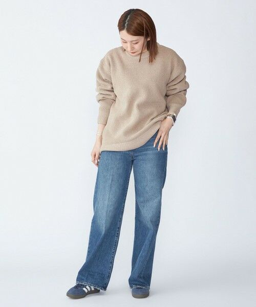 SHIPS / シップス ニット・セーター | 【WEB限定】SHIPS: ビッグシルエット クルーネック レイヤード ニット（ニット+ロンT） | 詳細14