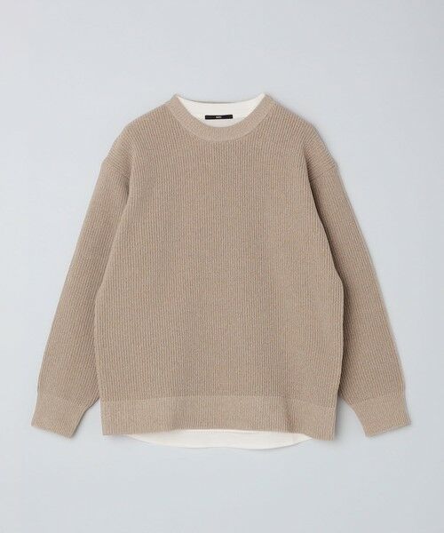 SHIPS / シップス ニット・セーター | 【WEB限定】SHIPS: ビッグシルエット クルーネック レイヤード ニット（ニット+ロンT） | 詳細17