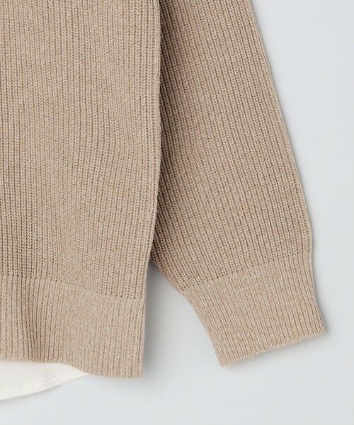 SHIPS / シップス ニット・セーター | 【WEB限定】SHIPS: ビッグシルエット クルーネック レイヤード ニット（ニット+ロンT） | 詳細19
