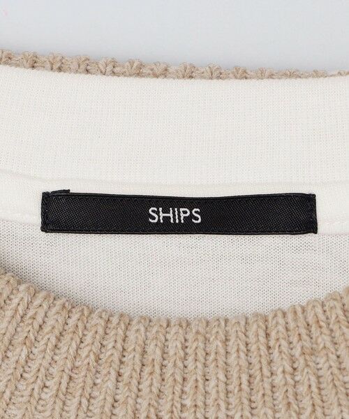 SHIPS / シップス ニット・セーター | 【WEB限定】SHIPS: ビッグシルエット クルーネック レイヤード ニット（ニット+ロンT） | 詳細20