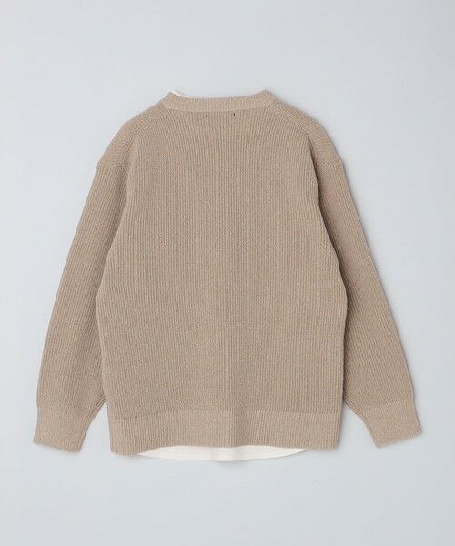 SHIPS / シップス ニット・セーター | 【WEB限定】SHIPS: ビッグシルエット クルーネック レイヤード ニット（ニット+ロンT） | 詳細22