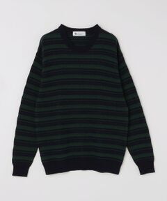 SHIPS / シップス ニット・セーター | City Ambient Products: 〈手洗い可能〉7ゲージ ランダム ボーダー クルーネック ニット