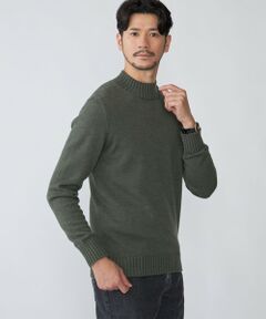 SHIPS / シップス ニット・セーター | 【SHIPS別注】PIACENZA: ウール ミドルゲージ モックネック ニット