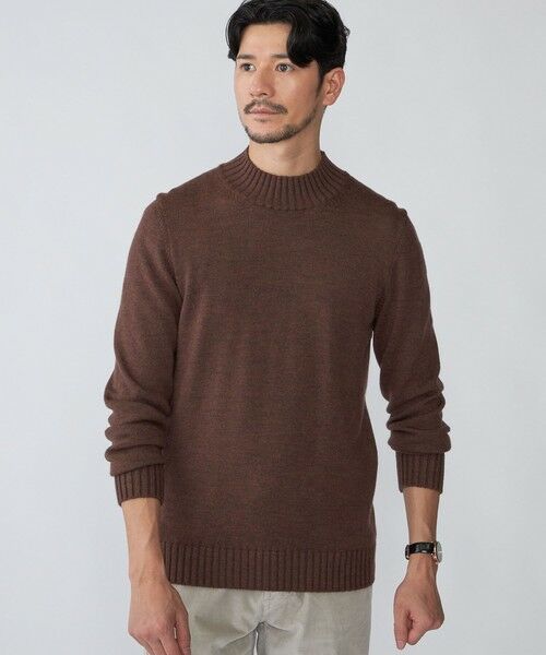 SHIPS / シップス ニット・セーター | 【SHIPS別注】PIACENZA: ウール ミドルゲージ モックネック ニット | 詳細21