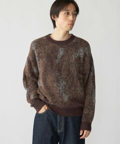 SHIPS / シップス ニット・セーター | City Ambient Products: シャギー ジャカード クルーネック ニット