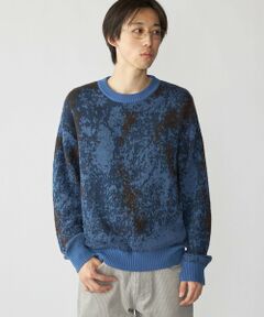 SHIPS / シップス ニット・セーター | City Ambient Products: シャギー ジャカード クルーネック ニット