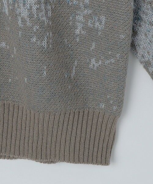 SHIPS / シップス ニット・セーター | City Ambient Products: シャギー ジャカード クルーネック ニット | 詳細3