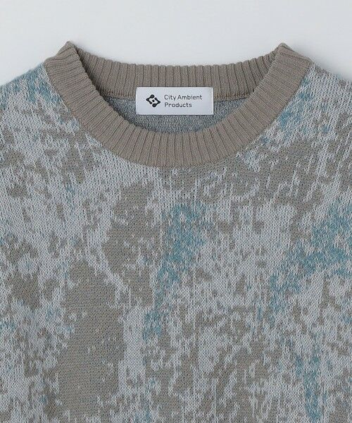 SHIPS / シップス ニット・セーター | City Ambient Products: シャギー ジャカード クルーネック ニット | 詳細1