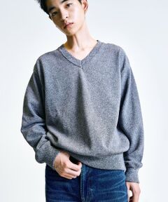 SHIPS / シップス ニット・セーター | 【City Ambient Products別注】crepuscule: LIGHT MOSS STITCH Vネックニット