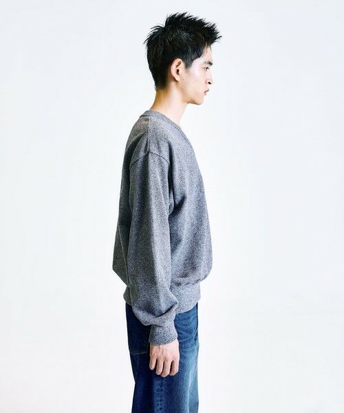 SHIPS / シップス ニット・セーター | 【City Ambient Products別注】crepuscule: LIGHT MOSS STITCH Vネックニット | 詳細8