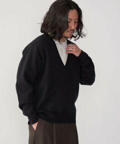 SHIPS / シップス ニット・セーター | SHIPS: ダブルフェイス コットンカシミヤ Vネック 長袖 ニット