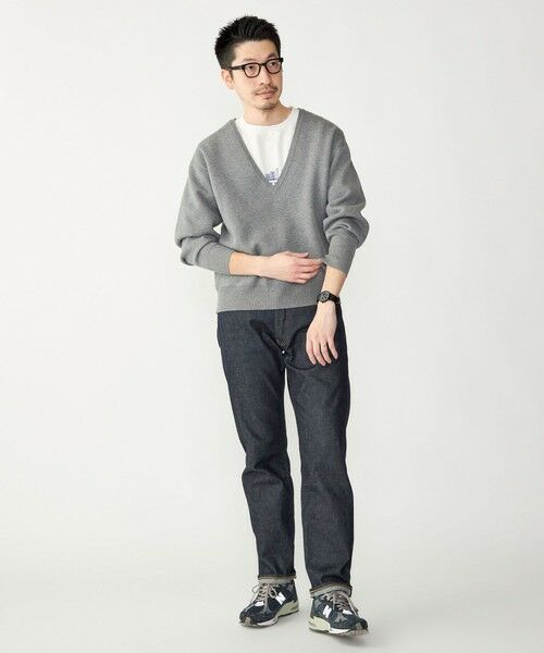 SHIPS / シップス ニット・セーター | SHIPS: ダブルフェイス コットンカシミヤ Vネック 長袖 ニット | 詳細2