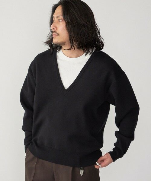 SHIPS / シップス ニット・セーター | SHIPS: ダブルフェイス コットンカシミヤ Vネック 長袖 ニット | 詳細12