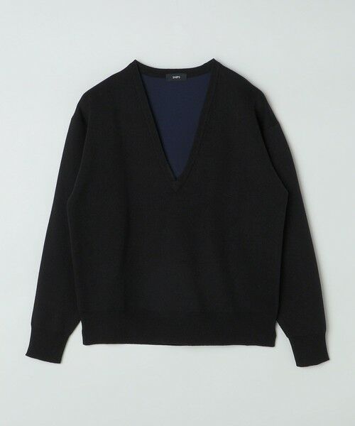 SHIPS / シップス ニット・セーター | SHIPS: ダブルフェイス コットンカシミヤ Vネック 長袖 ニット | 詳細15