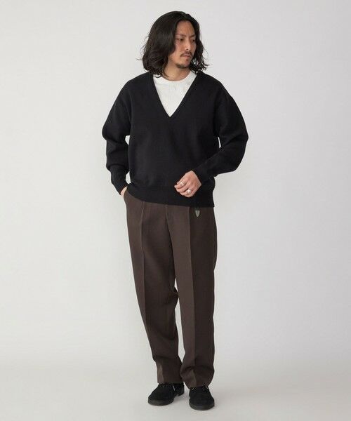 SHIPS / シップス ニット・セーター | SHIPS: ダブルフェイス コットンカシミヤ Vネック 長袖 ニット | 詳細7