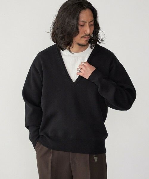 SHIPS / シップス ニット・セーター | SHIPS: ダブルフェイス コットンカシミヤ Vネック 長袖 ニット | 詳細11