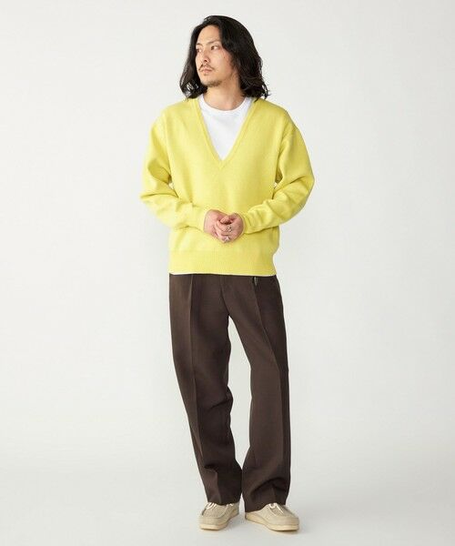 SHIPS / シップス ニット・セーター | SHIPS: ダブルフェイス コットンカシミヤ Vネック 長袖 ニット | 詳細18