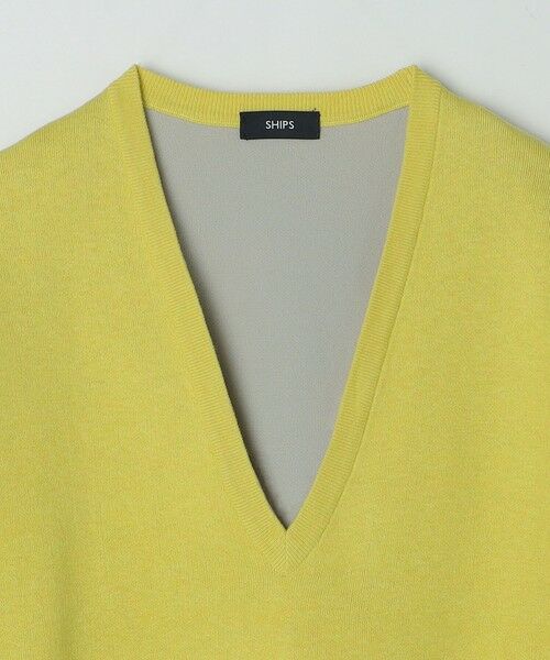 SHIPS / シップス ニット・セーター | SHIPS: ダブルフェイス コットンカシミヤ Vネック 長袖 ニット | 詳細24