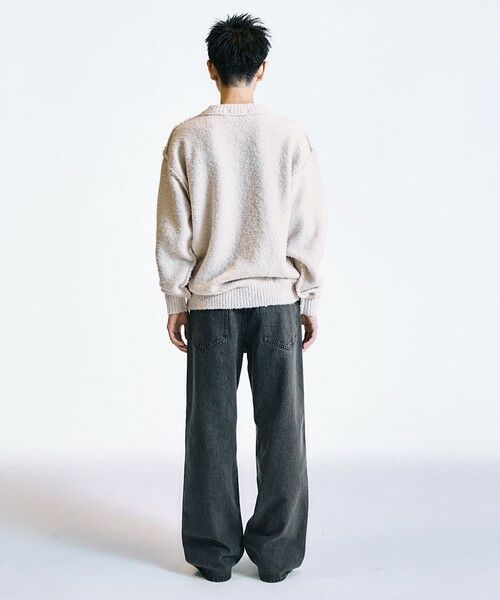 SHIPS / シップス ニット・セーター | City Ambient Products:〈手洗い可能〉ループヤーン ワイドリブ Vネック ニット | 詳細3