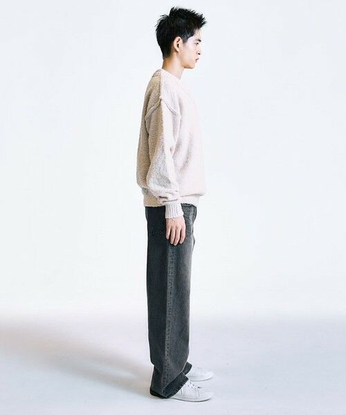 SHIPS / シップス ニット・セーター | City Ambient Products:〈手洗い可能〉ループヤーン ワイドリブ Vネック ニット | 詳細4