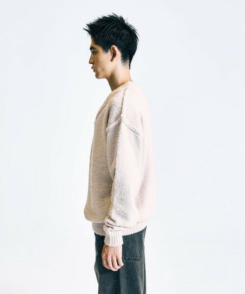 SHIPS / シップス ニット・セーター | City Ambient Products:〈手洗い可能〉ループヤーン ワイドリブ Vネック ニット | 詳細6