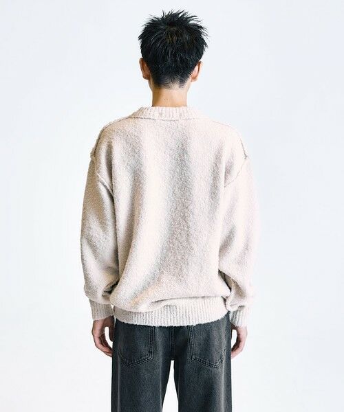 SHIPS / シップス ニット・セーター | City Ambient Products:〈手洗い可能〉ループヤーン ワイドリブ Vネック ニット | 詳細7