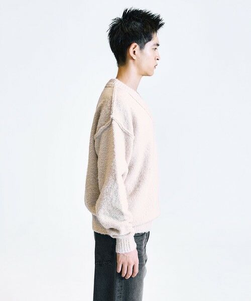 SHIPS / シップス ニット・セーター | City Ambient Products:〈手洗い可能〉ループヤーン ワイドリブ Vネック ニット | 詳細8