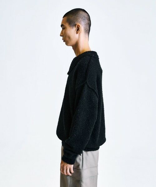 SHIPS / シップス ニット・セーター | City Ambient Products:〈手洗い可能〉ループヤーン ワイドリブ Vネック ニット | 詳細20