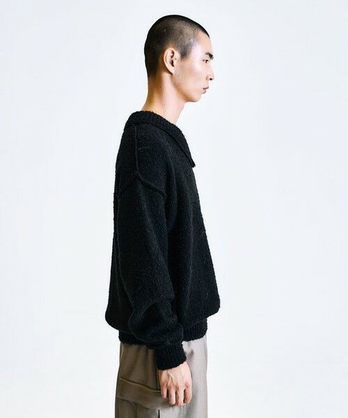 SHIPS / シップス ニット・セーター | City Ambient Products:〈手洗い可能〉ループヤーン ワイドリブ Vネック ニット | 詳細22