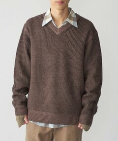 SHIPS / シップス ニット・セーター | SHIPS: ウール ガーメントダイ Vネック ニット