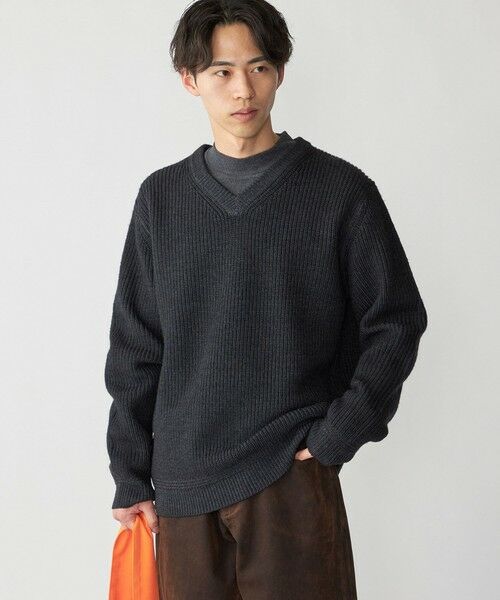 SHIPS / シップス ニット・セーター | SHIPS: ウール ガーメントダイ Vネック ニット | 詳細2