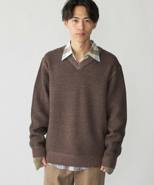 SHIPS / シップス ニット・セーター | SHIPS: ウール ガーメントダイ Vネック ニット | 詳細13