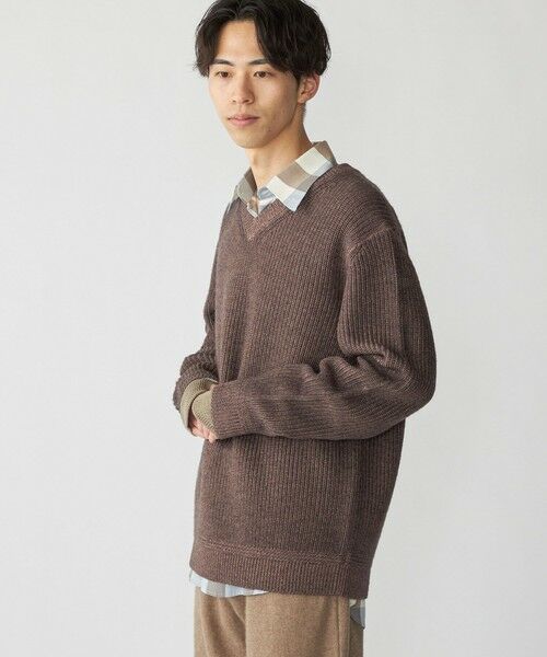 SHIPS / シップス ニット・セーター | SHIPS: ウール ガーメントダイ Vネック ニット | 詳細14