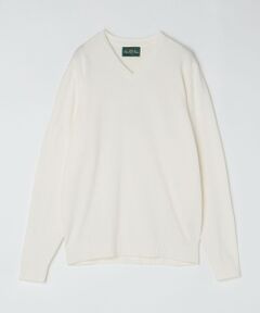 SHIPS / シップス ニット・セーター | ALANPAINE: 14ゲージ コットン Vネック ニット