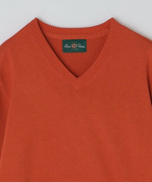 SHIPS / シップス ニット・セーター | ALANPAINE: 14ゲージ コットン Vネック ニット | 詳細3