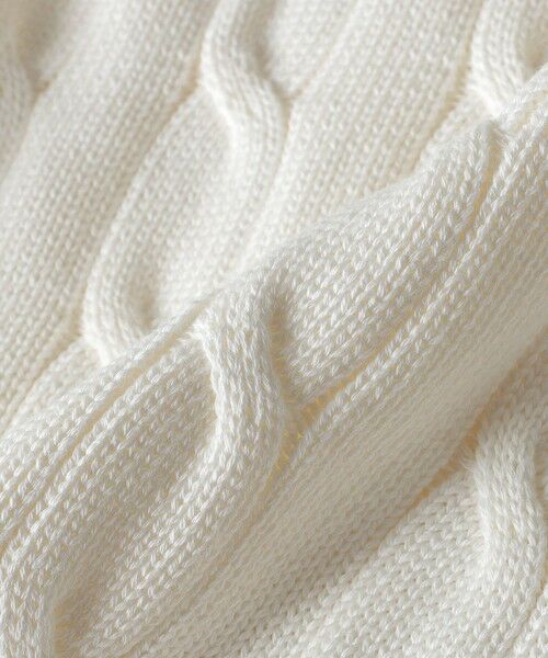 SHIPS / シップス ニット・セーター | ALANPAINE: 7ゲージ ケーブル編み Vネック クリケット セーター | 詳細1