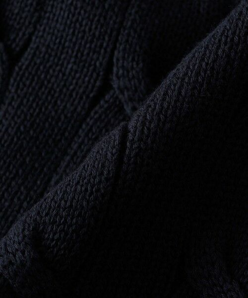 SHIPS / シップス ニット・セーター | ALANPAINE: 7ゲージ ケーブル編み Vネック クリケット セーター | 詳細6