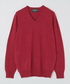 SHIPS / シップス ニット・セーター | ALAN PAINE: 12ゲージ カシミヤ Vネックニット