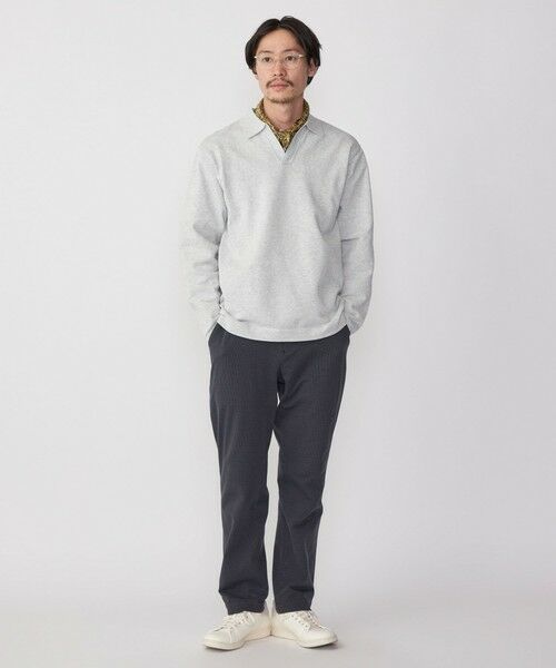 SHIPS / シップス カットソー | SHIPS:〈手洗い可能〉14ゲージ TEXBRID(R) ミラノリブ スキッパー ポロシャツ | 詳細5