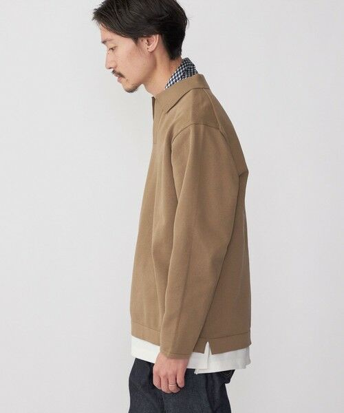 SHIPS / シップス カットソー | SHIPS:〈手洗い可能〉14ゲージ TEXBRID(R) ミラノリブ スキッパー ポロシャツ | 詳細12