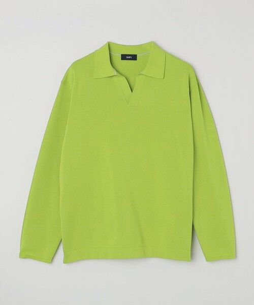 SHIPS / シップス カットソー | SHIPS:〈手洗い可能〉14ゲージ TEXBRID(R) ミラノリブ スキッパー ポロシャツ | 詳細29