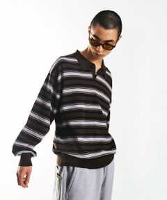 SHIPS / シップス ニット・セーター | City Ambient Products:〈手洗い可能〉14ゲージ レーヨン ナイロン ワンポイント ニットポロ