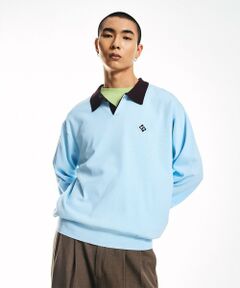 SHIPS / シップス ニット・セーター | City Ambient Products:〈手洗い可能〉14ゲージ レーヨン ナイロン ワンポイント ニットポロ