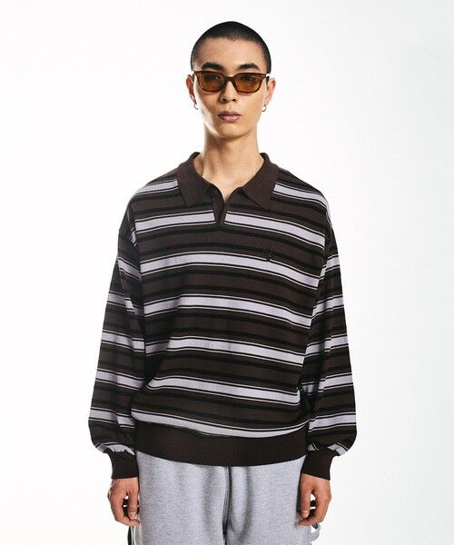 SHIPS / シップス ニット・セーター | City Ambient Products:〈手洗い可能〉14ゲージ レーヨン ナイロン ワンポイント ニットポロ | 詳細5