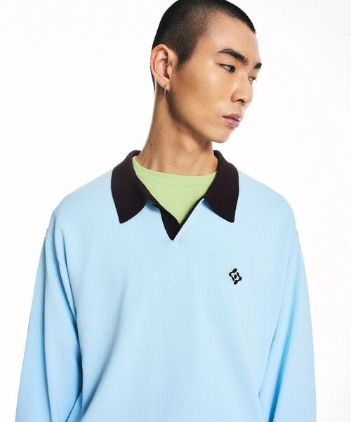 SHIPS / シップス ニット・セーター | City Ambient Products:〈手洗い可能〉14ゲージ レーヨン ナイロン ワンポイント ニットポロ | 詳細19