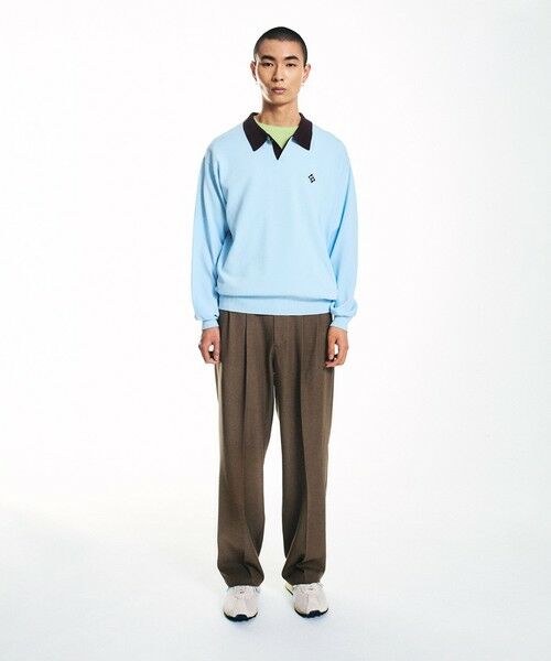 SHIPS / シップス ニット・セーター | City Ambient Products:〈手洗い可能〉14ゲージ レーヨン ナイロン ワンポイント ニットポロ | 詳細10